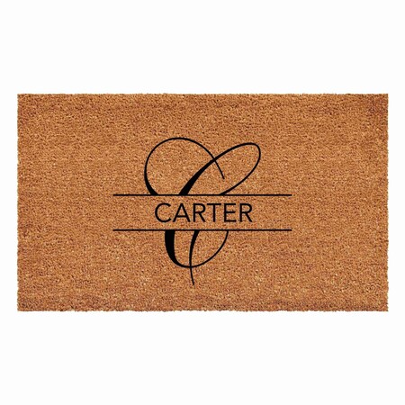 Calloway Mills Personalized Door Mat, Black, Natural, 36 in W x 72 in L 111103672